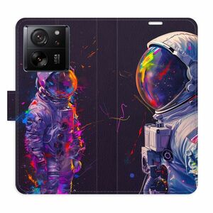 Flipové pouzdro iSaprio - Neon Astronaut 02 - Xiaomi 13T / 13T Pro obraz