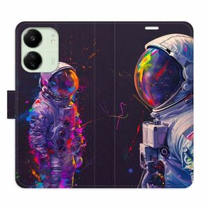 Flipové pouzdro iSaprio - Neon Astronaut 02 - Xiaomi Redmi 13C obraz