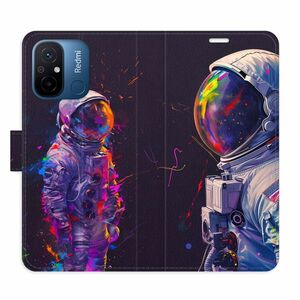 Flipové pouzdro iSaprio - Neon Astronaut 02 - Xiaomi Redmi 12C obraz