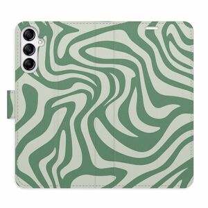 Flipové pouzdro iSaprio - Zebra Green 02 - Samsung Galaxy A14 / A14 5G obraz