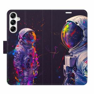 Flipové pouzdro iSaprio - Neon Astronaut 02 - Samsung Galaxy A14 / A14 5G obraz