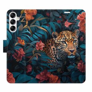 Flipové pouzdro iSaprio - Flower Jaguar 02 - Samsung Galaxy A14 / A14 5G obraz