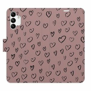 Flipové pouzdro iSaprio - Heart Dark 02 - Samsung Galaxy A04s obraz