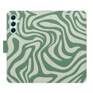 Flipové pouzdro iSaprio - Zebra Green 02 - Samsung Galaxy A34 5G obraz