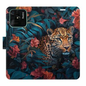 Flipové pouzdro iSaprio - Flower Jaguar 02 - Xiaomi Redmi 10C obraz