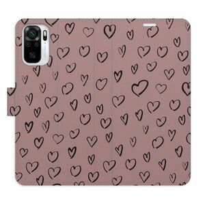 Flipové pouzdro iSaprio - Heart Dark 02 - Xiaomi Redmi Note 10 / Note 10S obraz