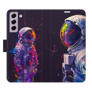 Flipové pouzdro iSaprio - Neon Astronaut 02 - Samsung Galaxy S21 FE 5G obraz