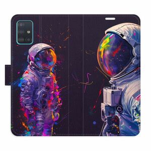 Flipové pouzdro iSaprio - Neon Astronaut 02 - Samsung Galaxy A51 obraz