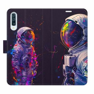 Flipové pouzdro iSaprio - Neon Astronaut 02 - Samsung Galaxy A50 obraz