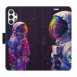 Flipové pouzdro iSaprio - Neon Astronaut 02 - Samsung Galaxy A32 5G obraz