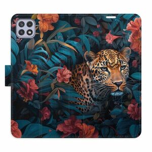 Flipové pouzdro iSaprio - Flower Jaguar 02 - Samsung Galaxy A22 5G obraz