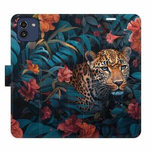 Flipové pouzdro iSaprio - Flower Jaguar 02 - Samsung Galaxy A03 obraz