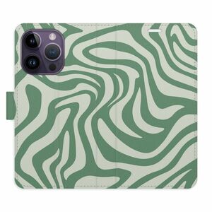 Flipové pouzdro iSaprio - Zebra Green 02 - iPhone 14 Pro obraz