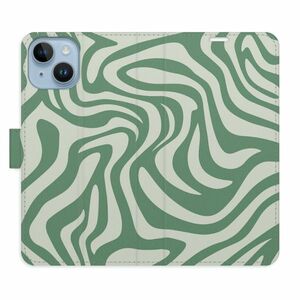 Flipové pouzdro iSaprio - Zebra Green 02 - iPhone 14 obraz