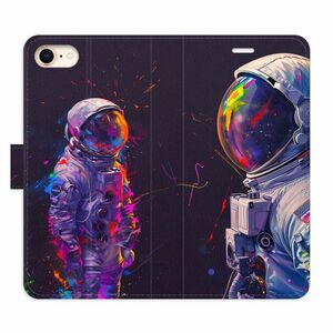 Flipové pouzdro iSaprio - Neon Astronaut 02 - iPhone 7/8/SE 2020 obraz