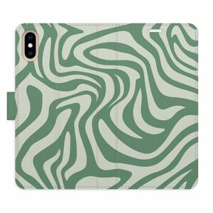 Flipové pouzdro iSaprio - Zebra Green 02 - iPhone X/XS obraz