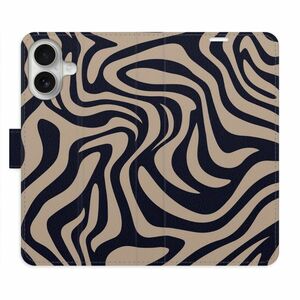 Flipové pouzdro iSaprio - Zebra Black 02 - iPhone 16 obraz