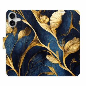 Flipové pouzdro iSaprio - GoldBlue - iPhone 16 Plus obraz