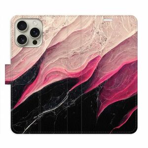 Flipové pouzdro iSaprio - BlackPink Marble - iPhone 16 Pro Max obraz