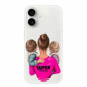 Odolné silikonové pouzdro iSaprio - Super Mama - Two Boys - iPhone 16 obraz