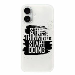 Odolné silikonové pouzdro iSaprio - Start Doing - black - iPhone 16 obraz