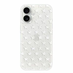 Odolné silikonové pouzdro iSaprio - Stars Pattern - white - iPhone 16 obraz