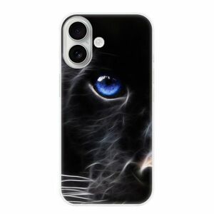 Odolné silikonové pouzdro iSaprio - Black Puma - iPhone 16 obraz