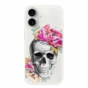 Odolné silikonové pouzdro iSaprio - Pretty Skull - iPhone 16 obraz