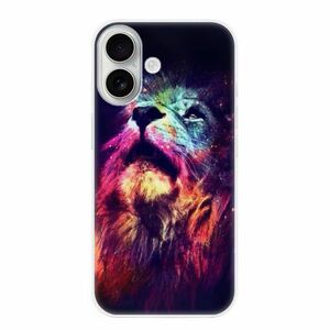 Odolné silikonové pouzdro iSaprio - Lion in Colors - iPhone 16 obraz