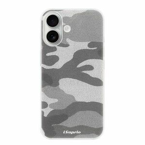 Odolné silikonové pouzdro iSaprio - Gray Camuflage 02 - iPhone 16 obraz