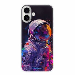 Odolné silikonové pouzdro iSaprio - Neon Astronaut - iPhone 16 Plus obraz