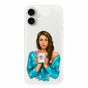 Odolné silikonové pouzdro iSaprio - Coffe Now - Brunette - iPhone 16 Plus obraz