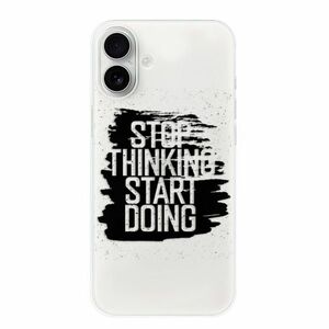 Odolné silikonové pouzdro iSaprio - Start Doing - black - iPhone 16 Plus obraz