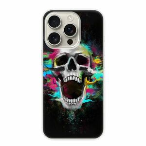 Odolné silikonové pouzdro iSaprio - Skull in Colors - iPhone 16 Pro obraz