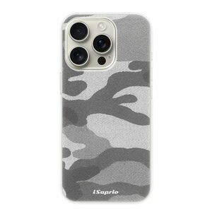 Odolné silikonové pouzdro iSaprio - Gray Camuflage 02 - iPhone 16 Pro obraz