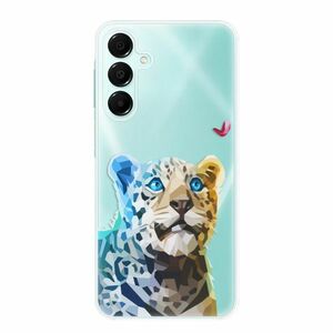 Odolné silikonové pouzdro iSaprio - Leopard With Butterfly - Samsung Galaxy A16 5G obraz