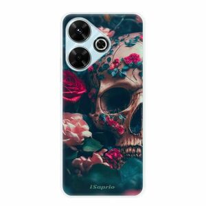 Odolné silikonové pouzdro iSaprio - Skull in Roses - Xiaomi Redmi 13 obraz