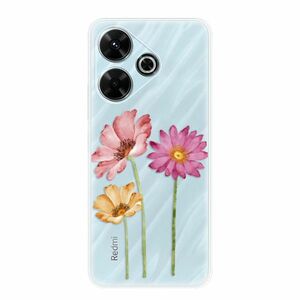 Odolné silikonové pouzdro iSaprio - Three Flowers - Xiaomi Redmi 13 obraz