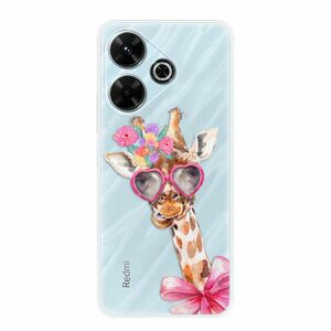 Odolné silikonové pouzdro iSaprio - Lady Giraffe - Xiaomi Redmi 13 obraz