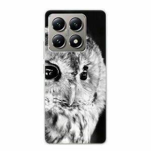 Odolné silikonové pouzdro iSaprio - BW Owl - Xiaomi 14T obraz