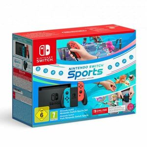 Nintendo Switch Neon + Switch Sports + 12 měsíční předplatné obraz