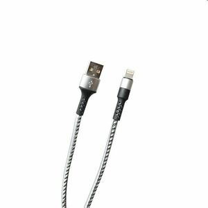 MobilNET Datový a nabíjecí kabel USB/Lightning, 2A, 1m, stříbrný obraz