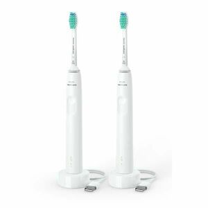 Philips Sonicare 3100 Series 1+1 HX3675/13, sonický elektrický zubní kartáček, černá obraz