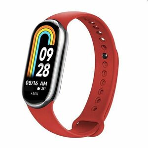 FIXED Silikonový řemínek pro Xiaomi Mi Band 8, červený obraz