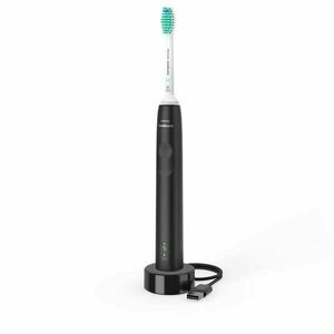 Philips Sonicare 3100 Series, HX3671/14, sonický elektrický zubní kartáček, černá obraz