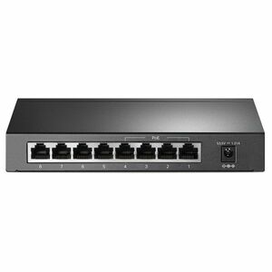 tp-link TL-SF1008P, 8 port mini Desktop Switch, 8x 10/100M RJ45 ports, 4x PoE, steel case obraz