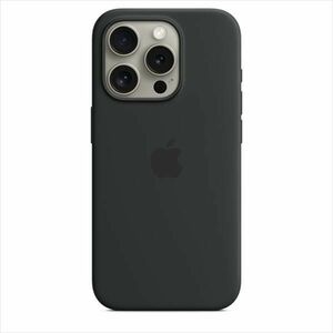 Apple iPhone 15 Pro Silicone Case with MagSafe - Black obraz