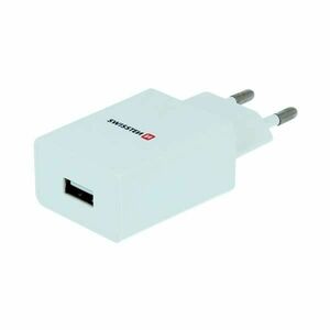 Sítóvý Adaptér Swissten Smart IC 1x USB 1A + Datový kabelUSB / Lightning 1, 2 m, bílý obraz