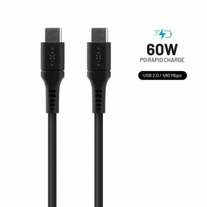 ecí Liquid silicone kabel USB-C/USB-C, PD, 1, 2m, černý obraz