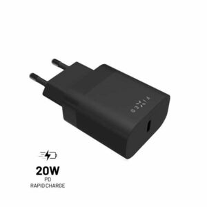 FIXED Síťová nabíječka s USB-C, PD, 20W, černá obraz